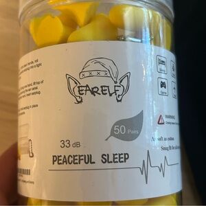 EarElf Yellow Earplugs 50 pairs / Sleep mask